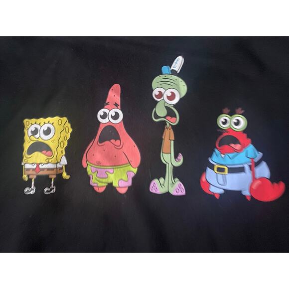 Nickelodeon SpongeBob SquarePants Graphic Sweatshirt Black Crewneck Small - Picture 2 of 8